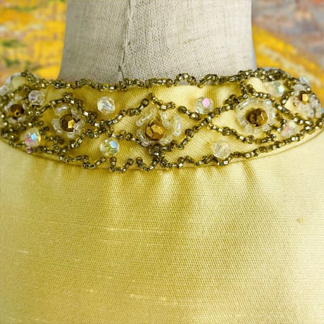 50’s Couture Opera Silk Shantung Embellished
