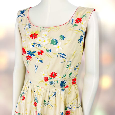 50’s Multicolor Floral Dress