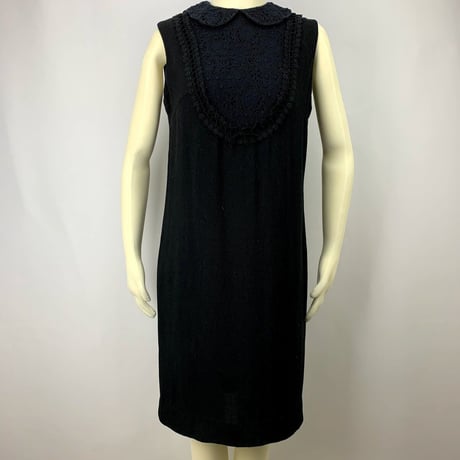 60’s Black Lace Knit Dress