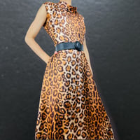 70's Leopard Print Maxi Dress