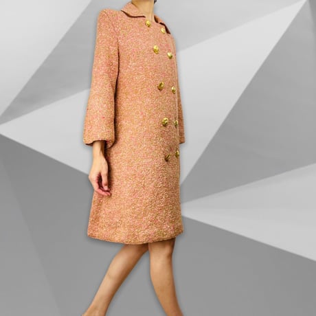 50’s Pink Knit Sweater Coat