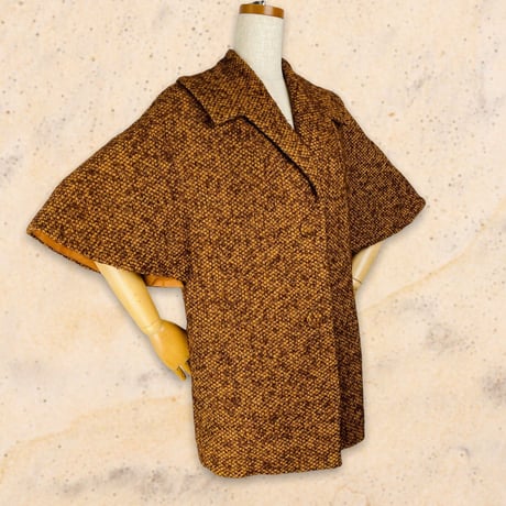 50’s Brown Tweed Wool Coat