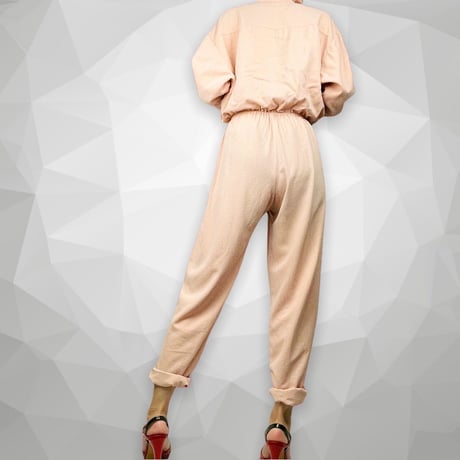 80’s Peach Jumpsuit