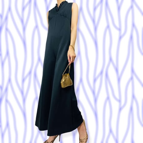 70’s Black Wide Leg Jumpsuit
