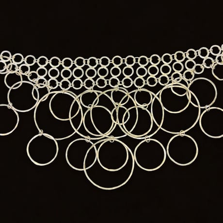 70's Silver Ring Necklace