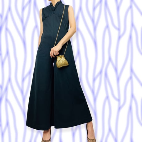 70’s Black Wide Leg Jumpsuit