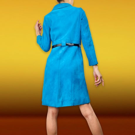 60’s Deadstock Blue Suede Coat