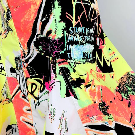 Roberto Cavalier Graffiti Skirt