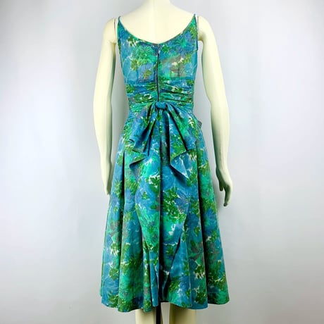 Lord & Taylor 50'S Cotton Flare Dress