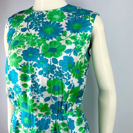 50’s Green Flower Dress
