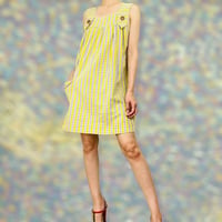 50’s Decorativebuttons Smock Style Sundress