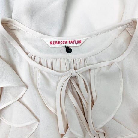 Rebecca Taylor Cream Chiffon Dress