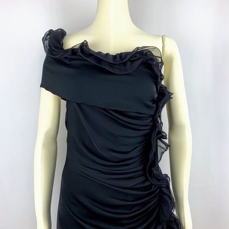 Catherine Malandrino Silk One Shoulder Dress