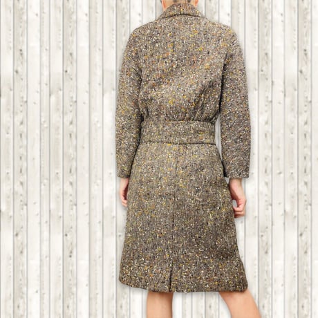 50's Brown Tweed Skirt Suit