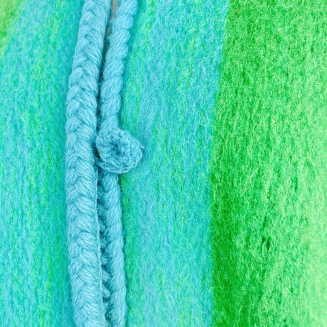 70’s Wool Blanket Cape with Fringe