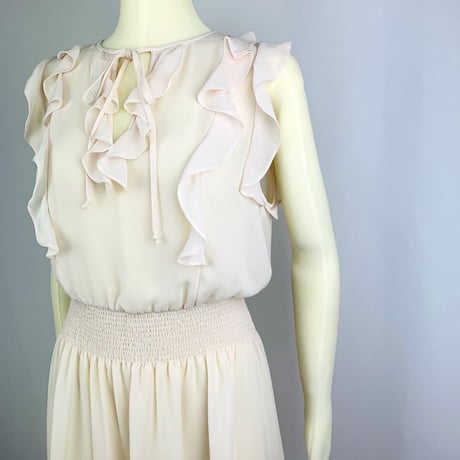 Rebecca Taylor Cream Chiffon Dress