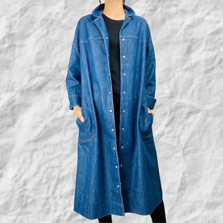 50's Denim Button Up Shirt Dress
