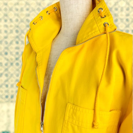 80’s Sporty Yellow Drawstring Dress