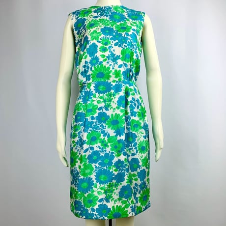 50’s Green Flower Dress