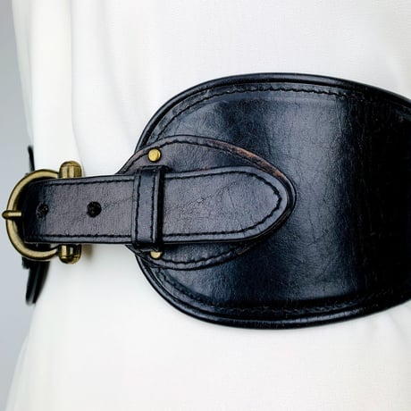 Black  Leather Belt