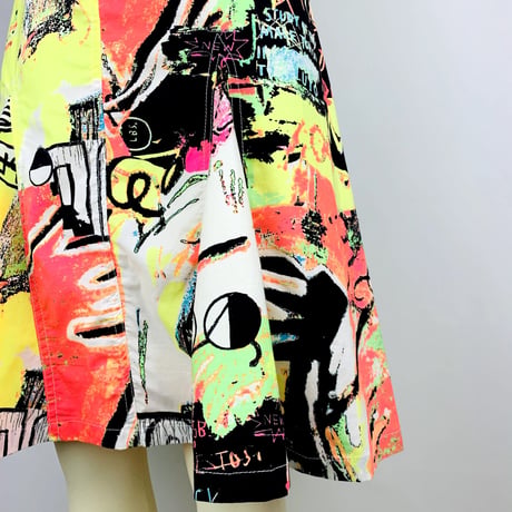 Roberto Cavalier Graffiti Skirt