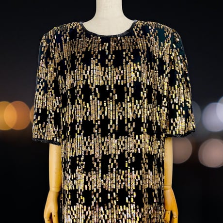 80’s Sequin Party Shift Dress
