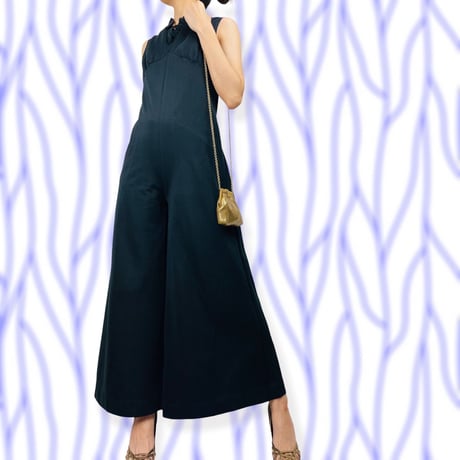 70’s Black Wide Leg Jumpsuit
