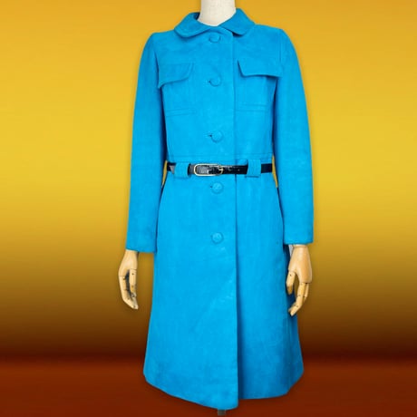 60’s Deadstock Blue Suede Coat