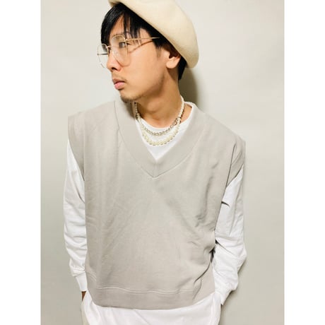 レイヤーイミテーションパールネックレス