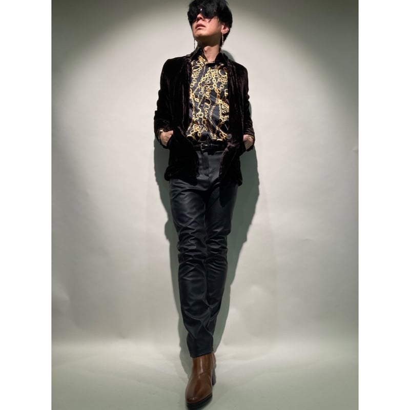 サテンチェーン柄シャツ | HOS NOW