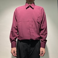 3wayリラックスドレスシャツ(ワインレッド)