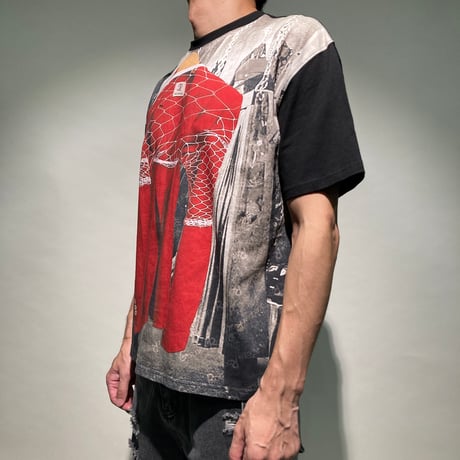 ジャケプリントクルーネックTEE S/S