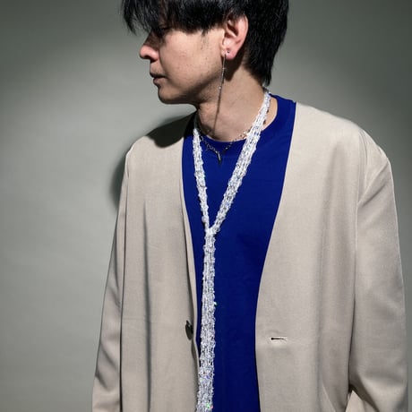 Vチャームネックレス(シルバー)