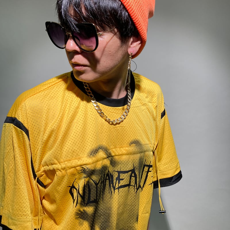 ビジュー付きオレンジニットキャップ 66-71 HD Official Beanie（ハーレーダビッドソン ニット