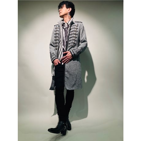 ナポレオンロングジャケット(グレー)