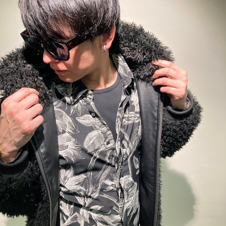 3wayオーバーシャツ(モノボタニカルブラック)