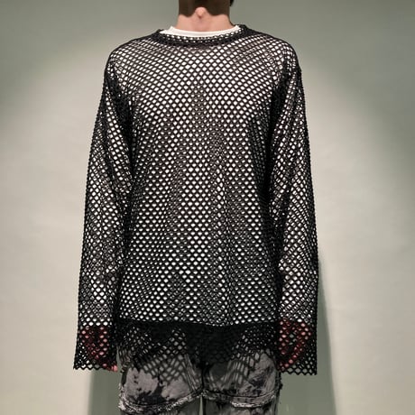 メッシュL/S TEE(ブラック)