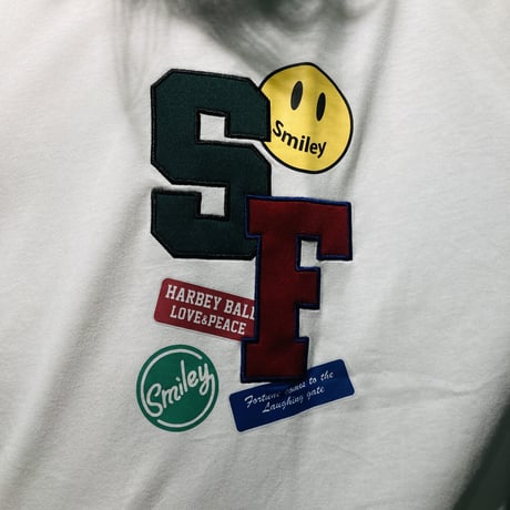 ワッペンスマイルTEE(ホワイト)