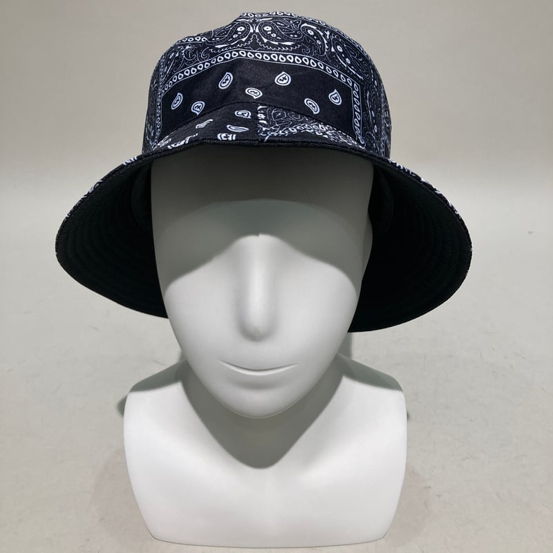 KITH バケットハット バンダナ柄KHM050990 ブラック KITH バケットハット バンダナ柄KHM050990 ブラック 帽子