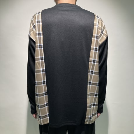 サイドチェック切替TEE(ブラック)