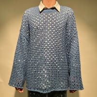 メッシュクルーニット