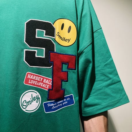 ワッペンスマイルTEE(グリーン)