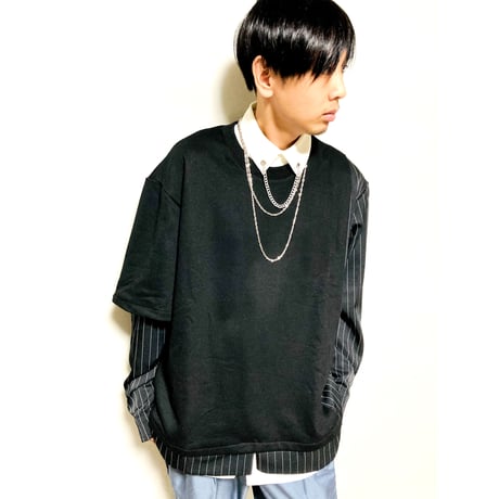 3wayロングネックレス(シルバー)