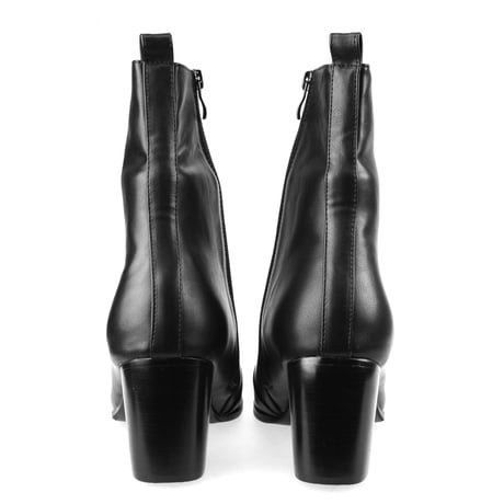 ロングシャフトポインテッドノーズヒールブーツ