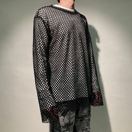 メッシュL/S TEE(ブラック)