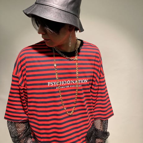 天竺メッシュレイヤーTEE