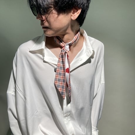 エステルBIGシャツ(ホワイト)