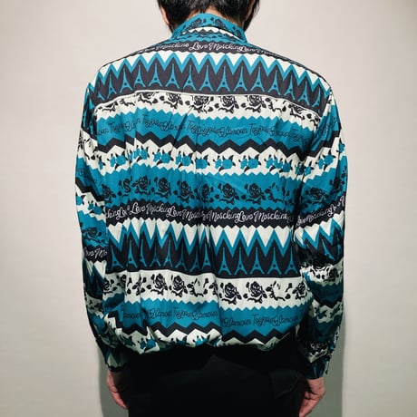 グリーンローズ総柄シャツ