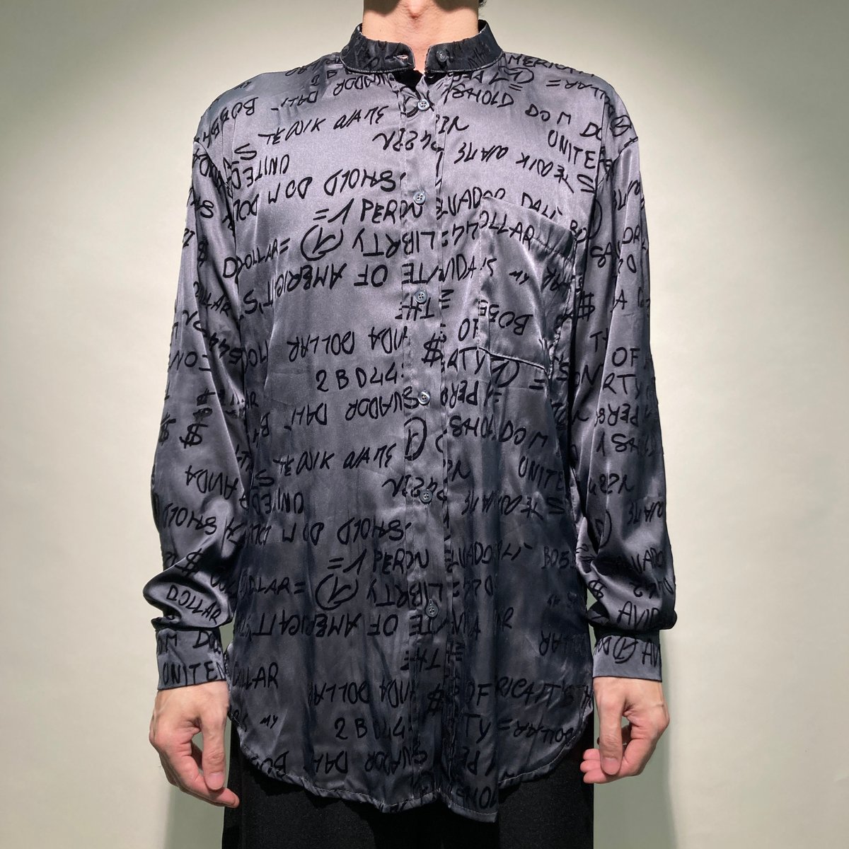 美品 JEANCOLONNA Vintage Archive ベロア 総柄シャツ 快適ファッション - 美品 JEANCOLONNA Vintage Archive ベロア