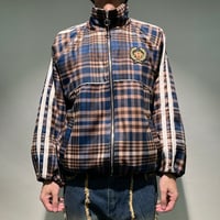チェックスタンドブルゾン